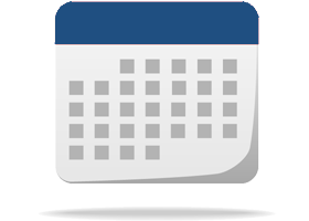 calendar icon blue